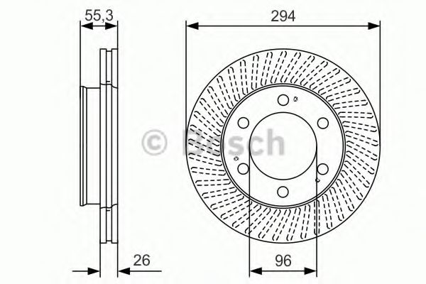 Тормозной диск BOSCH 0 986 479 D33