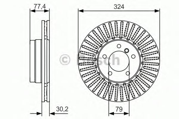 Тормозной диск BOSCH 0 986 479 D39