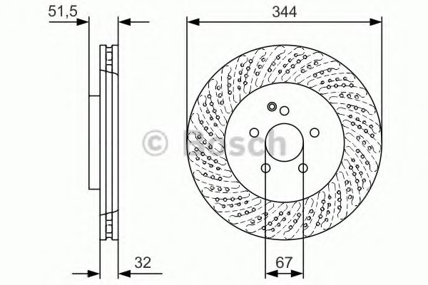 Тормозной диск BOSCH 0 986 479 D07