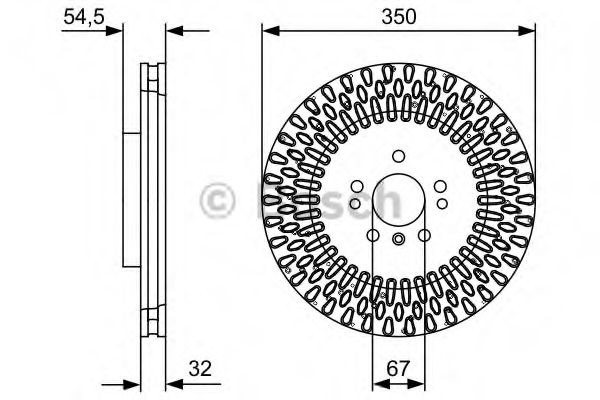 Тормозной диск BOSCH 0 986 479 D09