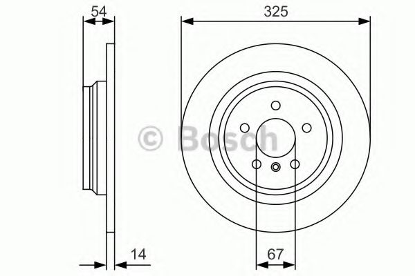 Тормозной диск BOSCH 0 986 479 D10
