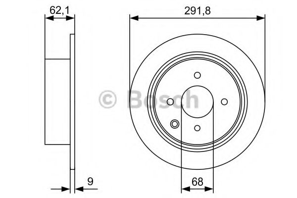 Тормозной диск BOSCH 0 986 479 D18