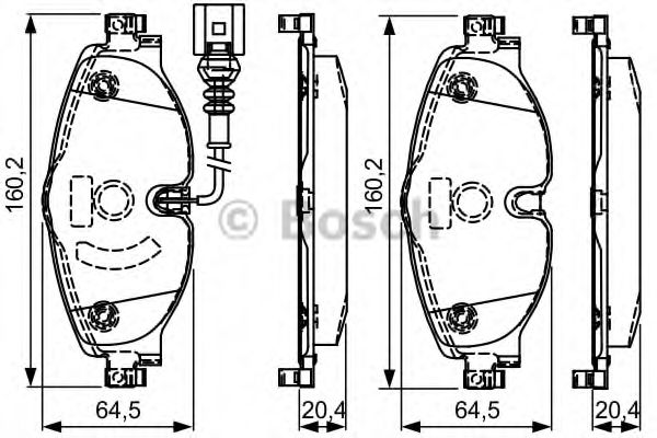 Тормозные колодки BOSCH 0 986 495 296