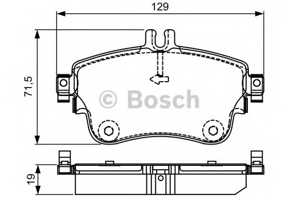 Тормозные колодки BOSCH 0 986 495 298