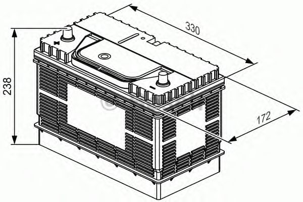 Стартерная аккумуляторная батарея BOSCH 0 092 L40 340 T3