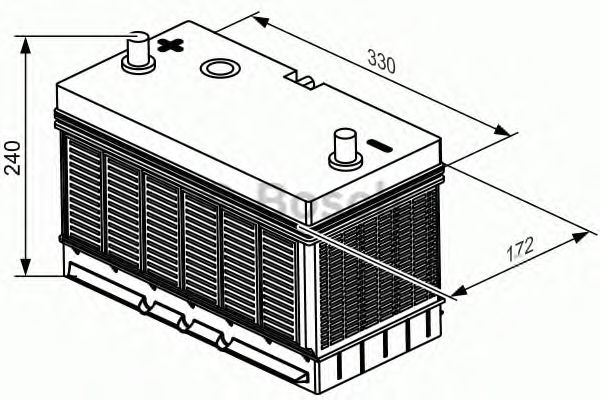 Стартерная аккумуляторная батарея BOSCH 0 092 T30 520 T3