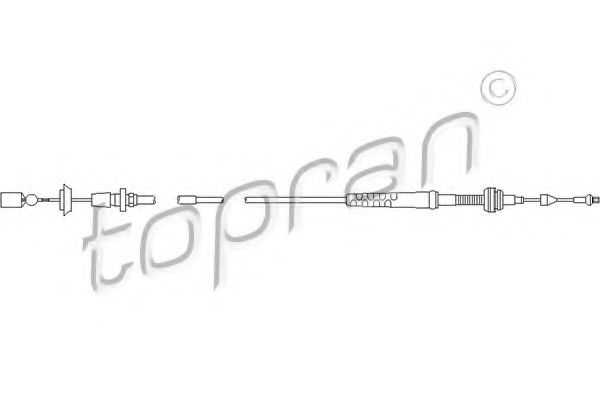 Тросик газу TOPRAN 103 083