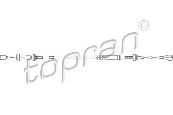 Тросик газа TOPRAN 103 082