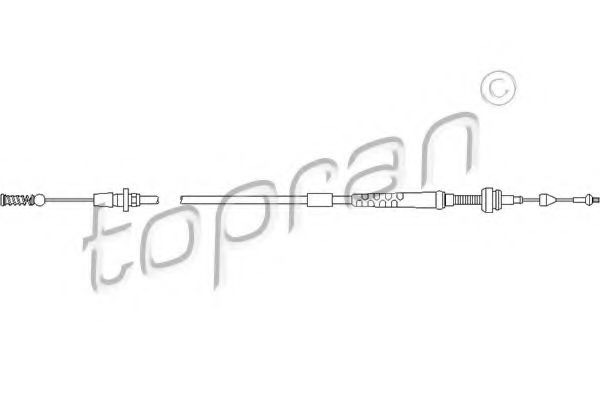 Тросик газа TOPRAN 103 086 PREMIUM BRAND