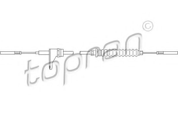 Тросик газа TOPRAN 103 300 PREMIUM BRAND