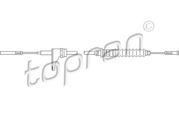 Тросик газа TOPRAN 103 301 PREMIUM BRAND