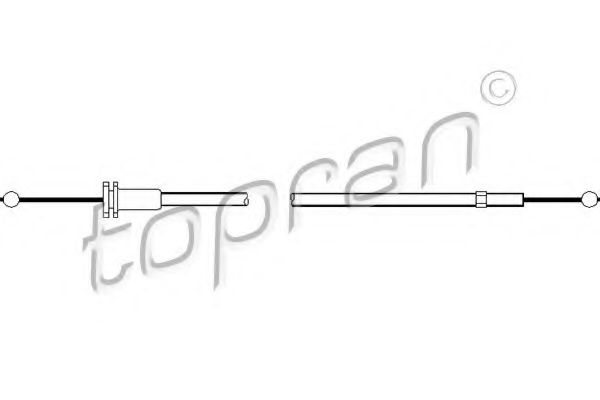 Трос замка капота TOPRAN 108 361 PREMIUM BRAND
