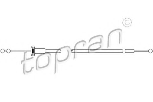 Трос замка капота TOPRAN 109 860 PREMIUM BRAND