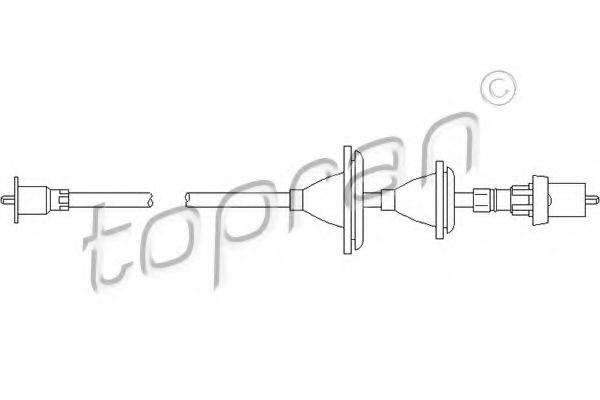 Трос спидометра TOPRAN 300 358