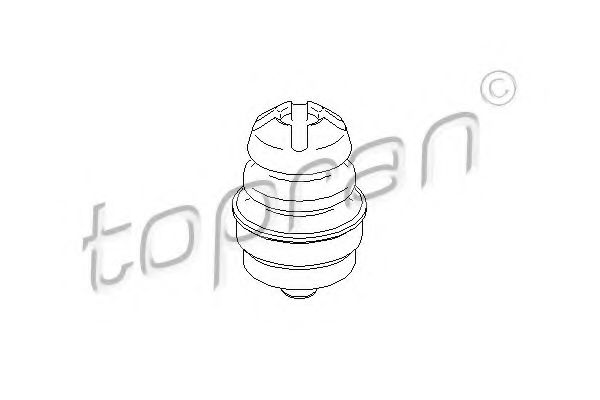 Буфер, балка моста TOPRAN 722 684