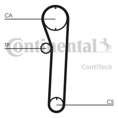 Комплект ремня ГРМ CONTITECH CT680K2