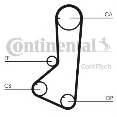 Комплект ремня ГРМ CONTITECH CT801K1