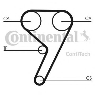 Комплект ремня ГРМ CONTITECH CT881K6