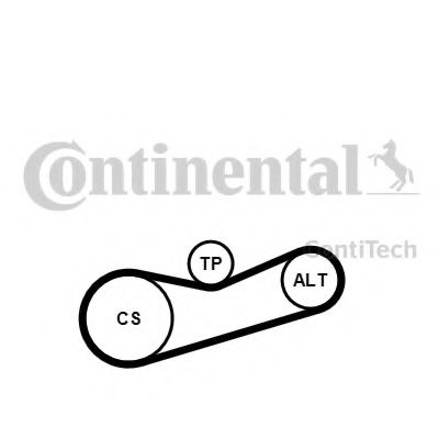 Комплект поликлинового ремня CONTITECH 6PK1180K2