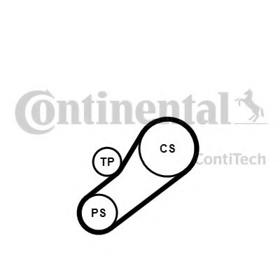 Комплект поликлинового ремня CONTITECH 4PK735K1