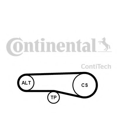 Комплект поликлинового ремня CONTITECH 4PK890K1