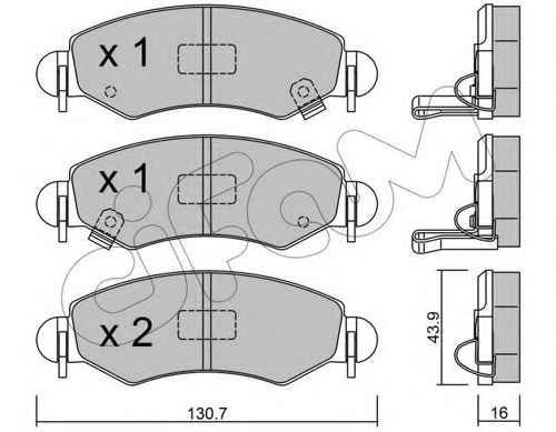 Тормозные колодки CIFAM 822-339-1