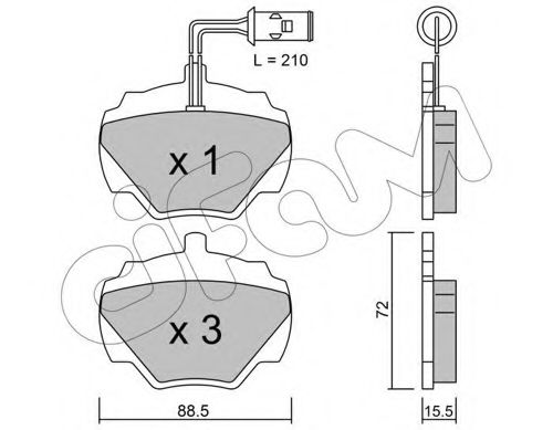 Тормозные колодки CIFAM 822-353-1