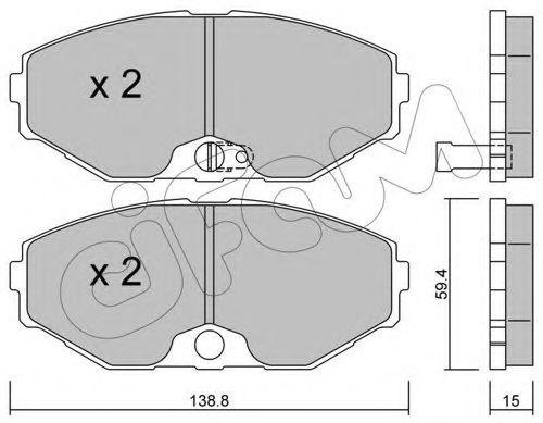Тормозные колодки CIFAM 822-405-0