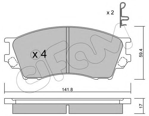 Тормозные колодки CIFAM 822-473-0