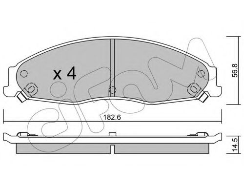 Тормозные колодки CIFAM 822-698-0