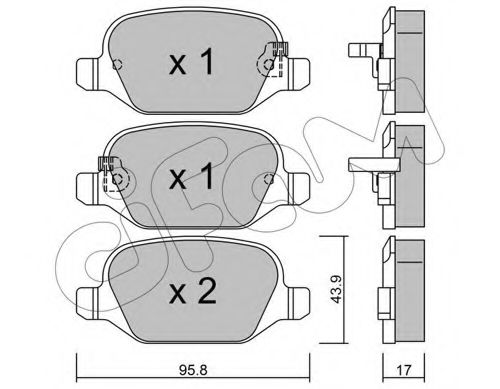 Тормозные колодки CIFAM 822-324-4