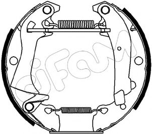 Тормозные колодки CIFAM 151-015 Kit premounted