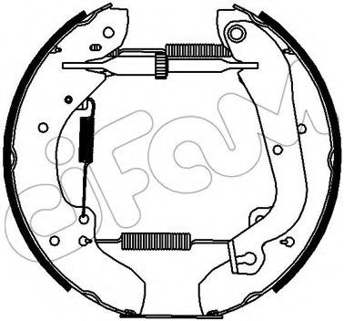 Тормозные колодки CIFAM 151-378 Kit premounted