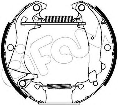 Тормозные колодки CIFAM 151-381 Kit premounted