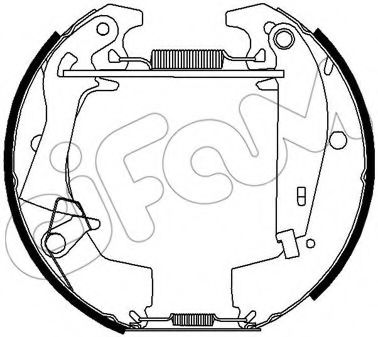 Тормозные колодки CIFAM 151-453 Kit premounted