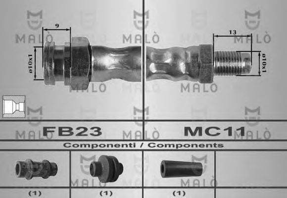 Тормозной шланг MALÒ 80185