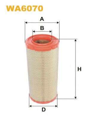 Воздушный фильтр WIX FILTERS WA6070