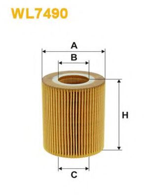 Масляный фильтр WIX FILTERS WL7490