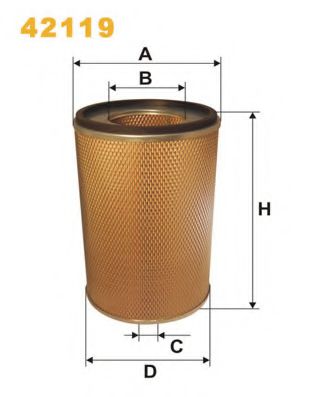Воздушный фильтр WIX FILTERS 42119