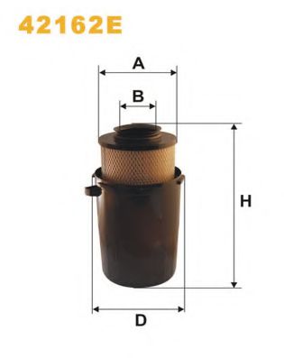 Воздушный фильтр WIX FILTERS 42162E