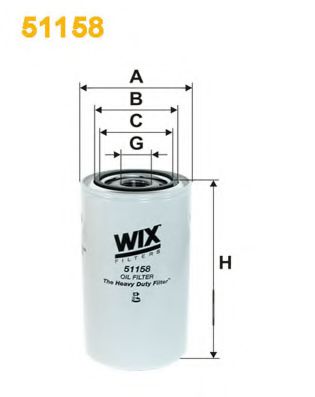 Масляний фільтр WIX FILTERS 51158