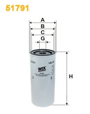 Масляный фильтр WIX FILTERS 51791