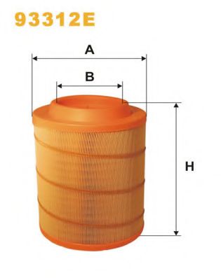 Повітряний фільтр WIX FILTERS 93312E