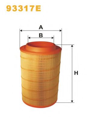 Воздушный фильтр WIX FILTERS 93317E