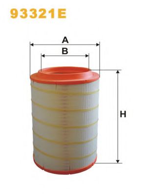 Воздушный фильтр WIX FILTERS 93321E