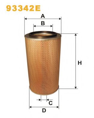 Воздушный фильтр WIX FILTERS 93342E