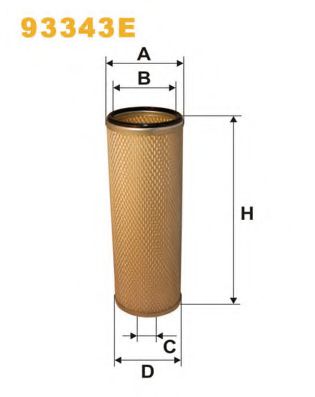 Воздушный фильтр WIX FILTERS 93343E