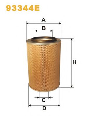 Воздушный фильтр WIX FILTERS 93344E