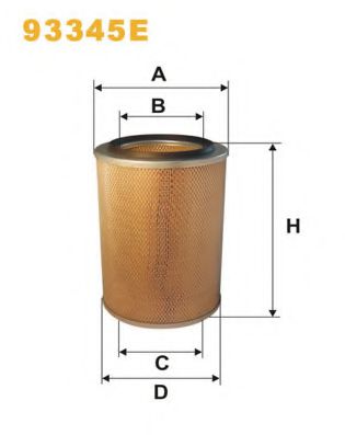 Воздушный фильтр WIX FILTERS 93345E