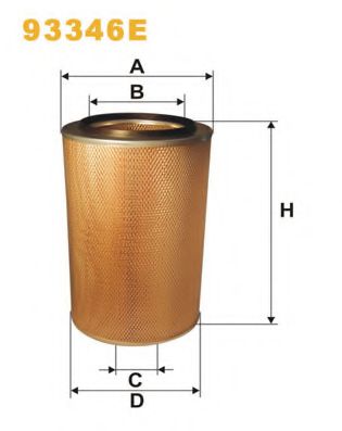 Воздушный фильтр WIX FILTERS 93346E